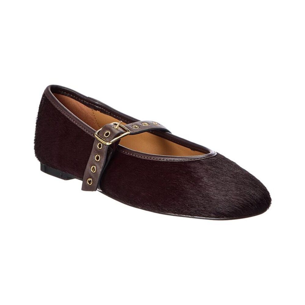 Madewell Remy Haircalf & Leather Mary Jane, Brown